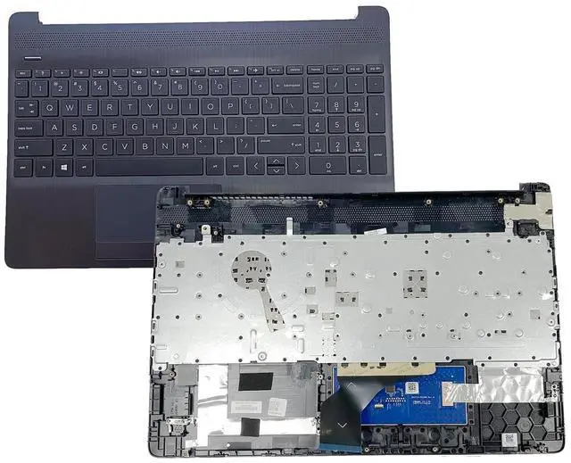 Alt view image 5 of 7 - L52021-001 AP2H8000500 Replacement for HP 15T-DW 15-DW 15s-du 15-DW0037WM 15-DW0038WM Laptop Upper Top Cover Case Palmrest Not-Backlit US Keyboard Touchpad Assembly Part Gray