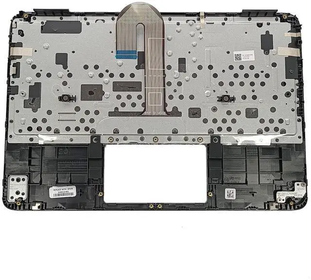 Alt view image 2 of 7 - Replacement for HP Chromebook X360 11MK G3 EE Laptop Upper Top Cover Case Palmrest Keyboard Assembly Part M49312-001 Black