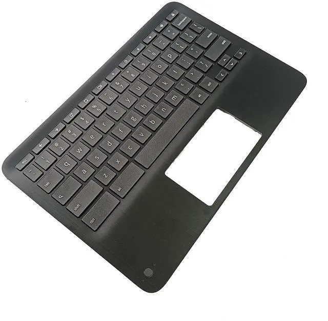Alt view image 4 of 7 - Replacement for HP Chromebook X360 11MK G3 EE Laptop Upper Top Cover Case Palmrest Keyboard Assembly Part M49312-001 Black