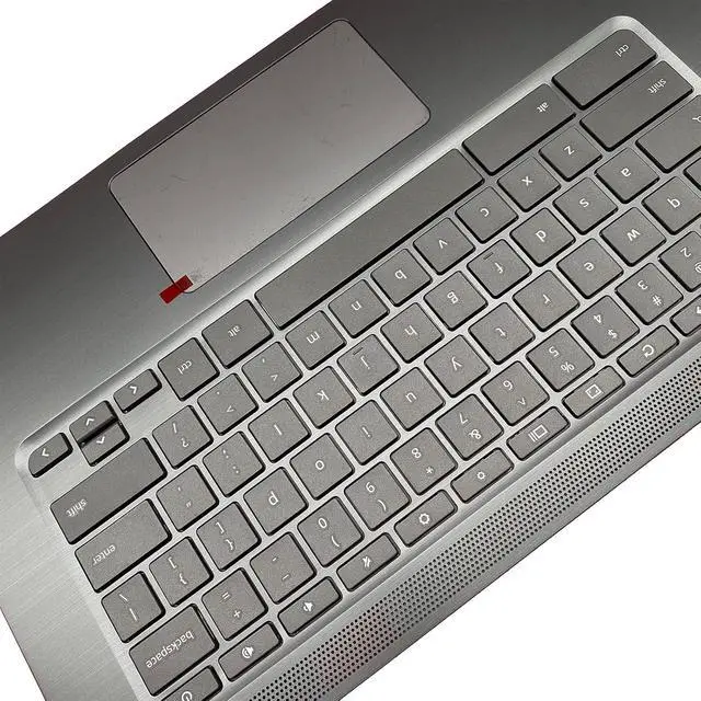 Alt view image 5 of 7 - Replacement for HP CB14G5 Chromebook 14 G5 Laptop Upper Top Cover Case Palmrest Keyboard Touchpad Assembly Part L14355-001 L14354-001