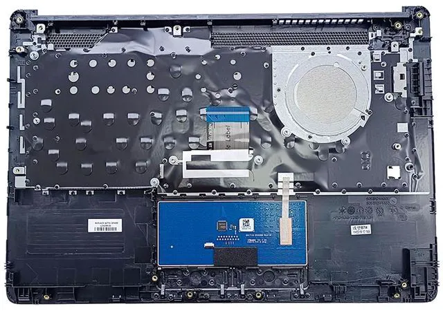 Alt view image 2 of 7 - Replacement for HP 14-cm 14T-CM 14Z-CM 14-CK 14-ck 14-cm 14-dg 14q-cs 14q-cy Laptop Upper Top Cover Case Palmrest Not-Backlit Keyboard Touchpad Assembly Part L23239-001 6070B1306301 Black
