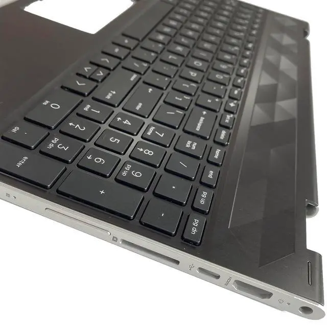 Alt view image 7 of 7 - Replacement for HP Pavilion X360 15T-CR000 15T-CR 15 CR 15-CR0051OD Laptop Upper Top Cover Case Palmrest Not-Backlit Keyboard Assembly Part l20848-001 4600EH0E000 Black