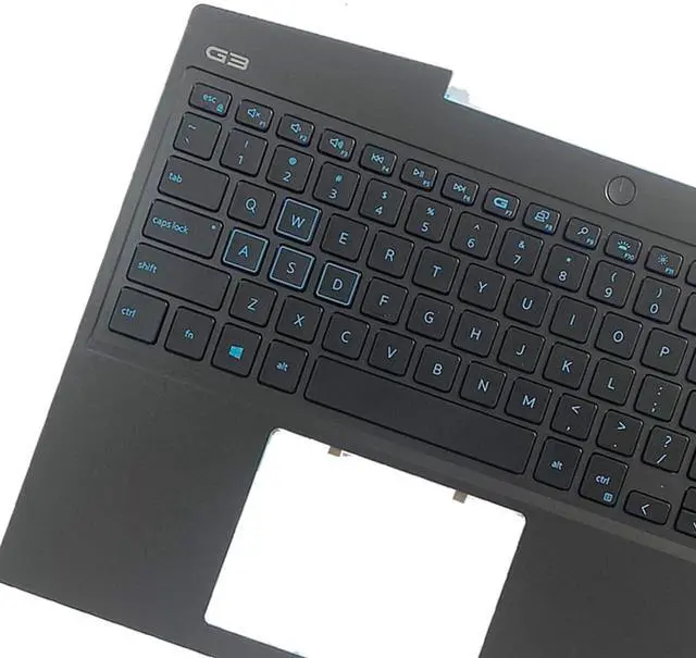 Alt view image 4 of 7 - Replacement for Dell G Series G3 15 3590 Laptop Upper Top Cover Case Palmrest Backlit Keyboard Assembly Part 00JP6X 0JP6X