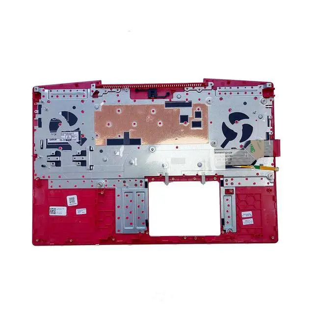 Alt view image 2 of 7 - 08WVW8 8WVW8 Replacement for Dell G3 15 3590 Laptop Upper Top Cover Case Palmrest Backlit US Keyboard Assembly Part Red Logo