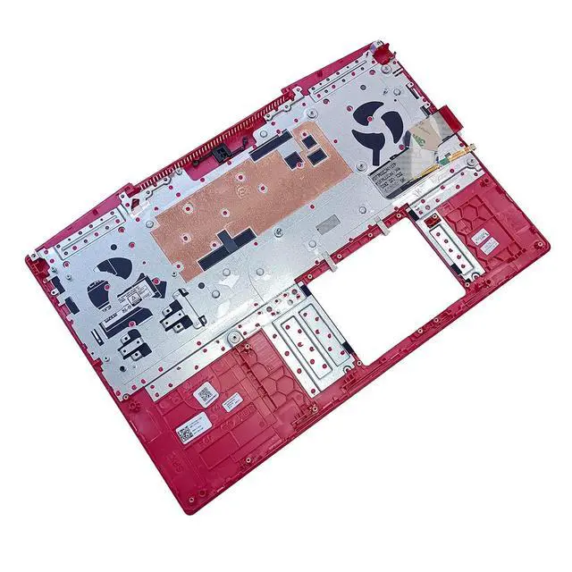 Alt view image 4 of 7 - 08WVW8 8WVW8 Replacement for Dell G3 15 3590 Laptop Upper Top Cover Case Palmrest Backlit US Keyboard Assembly Part Red Logo