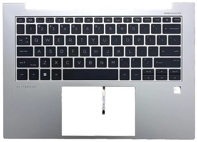 Main image of N09058-001 N14786-001 Replacement for HP EliteBook X360 840 845 G9 Laptop Upper Top Cover Case Palmrest Backlit US Keyboard Assembly Part Silver