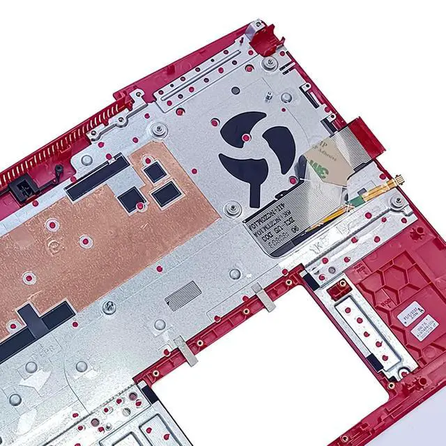 Alt view image 7 of 7 - 08WVW8 8WVW8 Replacement for Dell G3 15 3590 Laptop Upper Top Cover Case Palmrest Backlit US Keyboard Assembly Part Red Logo
