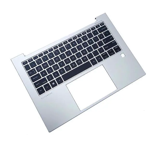 Alt view image 4 of 7 - N09057-001 N14788-001 Replacement for HP EliteBook X360 840 845 G9 Laptop Upper Top Cover Case Palmrest Not-Backlit US Keyboard Assembly Part Silver