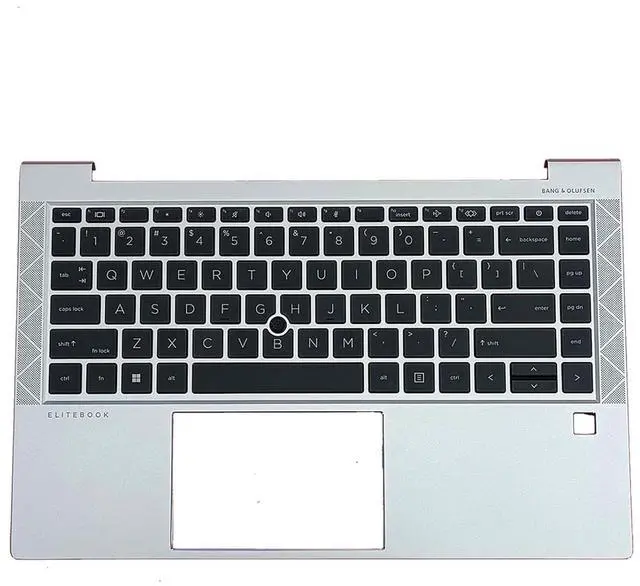 Main image of M07089-001 M36310-001 Replacement for HP Elitebook 840 G8 Laptop Upper Top Cover Case Palmrest NOT-Backlit US Keyboard Assembly Part Silver