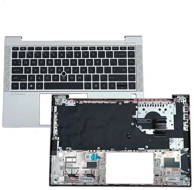 Alt view image 3 of 7 - M07089-001 M36310-001 Replacement for HP Elitebook 840 G8 Laptop Upper Top Cover Case Palmrest NOT-Backlit US Keyboard Assembly Part Silver