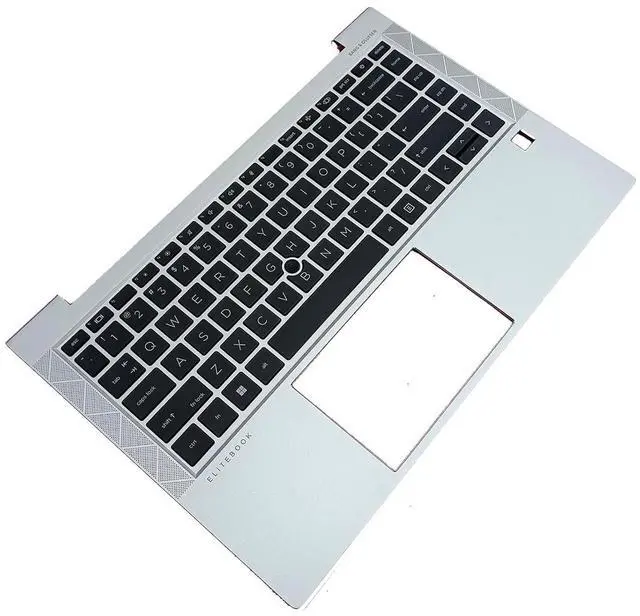 Alt view image 4 of 7 - M07089-001 M36310-001 Replacement for HP Elitebook 840 G8 Laptop Upper Top Cover Case Palmrest NOT-Backlit US Keyboard Assembly Part Silver