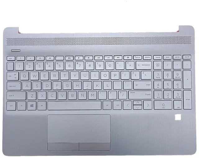 Main image of L52155-001 Replacement for HP 15T-DW200 15T-DW300 15Z-GW000 15-DW3032CL 15T-DW 15-DW 15-GW 15s-du Laptop Upper Top Cover Case Palmrest NOT-Backlit US Keyboard Touchpad Assembly Part Sliver