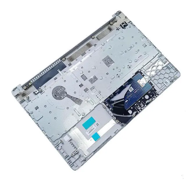 Alt view image 4 of 7 - L52155-001 Replacement for HP 15T-DW200 15T-DW300 15Z-GW000 15-DW3032CL 15T-DW 15-DW 15-GW 15s-du Laptop Upper Top Cover Case Palmrest NOT-Backlit US Keyboard Touchpad Assembly Part Sliver