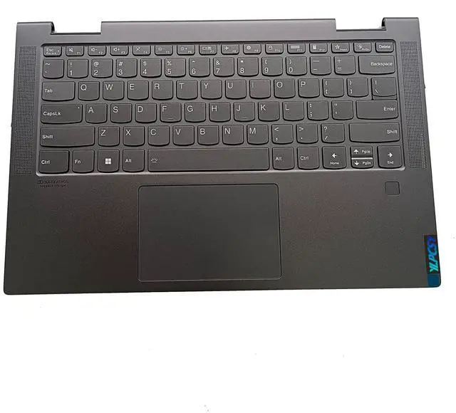 Main image of Replacement for Lenovo Yoga 7 14ITL5 7-14ITL5 82BH Laptop Upper Top Cover Case Palmrest Backlit US Keyboard Touchpad Assembly Part 5CB1A16224 Gray