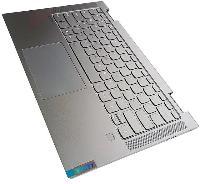 Alt view image 2 of 7 - Replacement for Lenovo Yoga 7 14ITL5 7-14ITL5 82BH Laptop Upper Top Cover Case Palmrest Backlit US Keyboard Touchpad Assembly Part 5CB1A16224 Gray