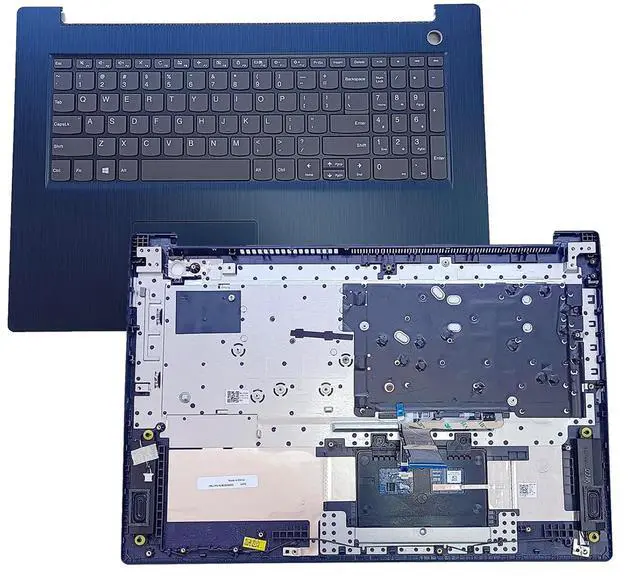 Alt view image 5 of 7 - Replacement for Lenovo Ideapad 3-17IIL05 17IML05 17ADA05 17ARE05 Laptop Upper Top Cover Case Palmrest Keyboard Touchpad Assembly Part 5CB0X56805 Blue