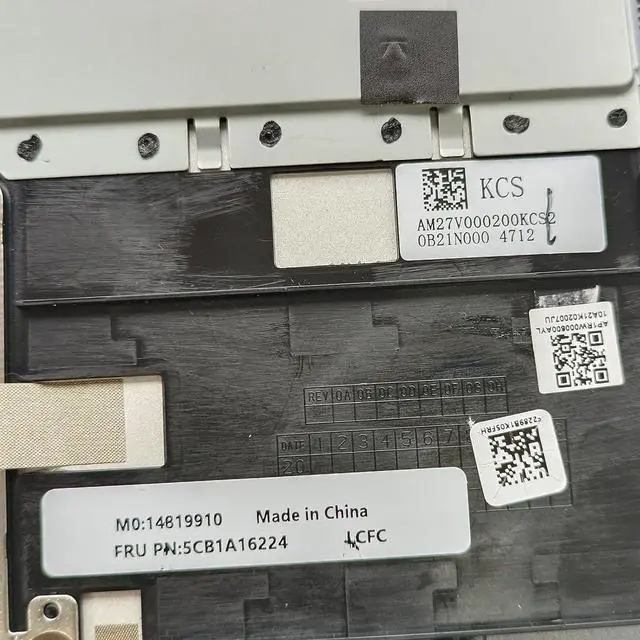 Alt view image 6 of 7 - Replacement for Lenovo Yoga 7 14ITL5 7-14ITL5 82BH Laptop Upper Top Cover Case Palmrest Backlit US Keyboard Touchpad Assembly Part 5CB1A16224 Gray