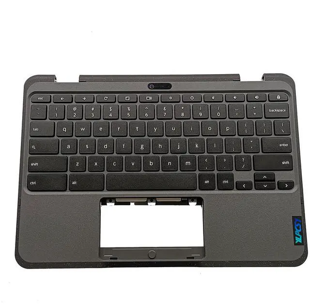 Main image of Replacement for Lenovo Chromebook 300E 3th Laptop Upper Top Cover Case Palmrest US Keyboard Assembly Part with WFC 5M11C94763 Black (LTE)