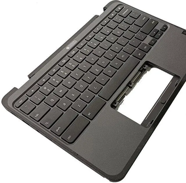 Alt view image 5 of 7 - Replacement for Lenovo Chromebook 300E 3th Laptop Upper Top Cover Case Palmrest US Keyboard Assembly Part with WFC 5M11C94763 Black (LTE)