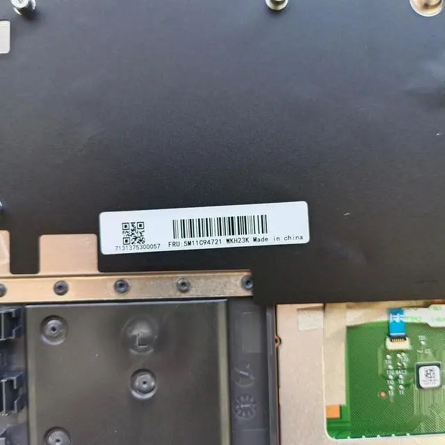 Alt view image 5 of 7 - Replacement for Lenovo 300e Chromebook Gen 3 82J9 82JA WiFi Laptop Upper Top Cover Case Palmrest US Keyboard Touchpad Assembly Part 5M11C94721(WFC Hole)