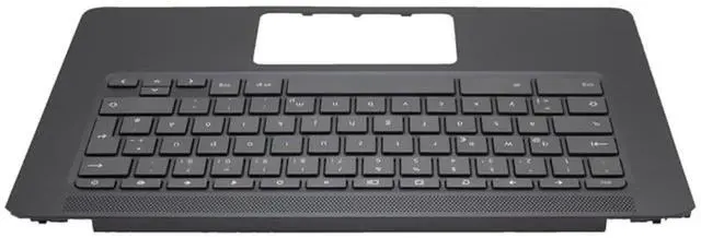 Alt view image 4 of 7 - Replacement for HP Chromebook 14A G5 Laptop Upper Top Cover Case Palmrest Keyboard Assembly Part L62440-001