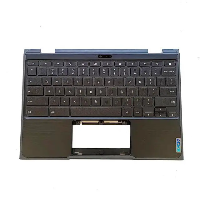 Main image of Replacement for Lenovo 300e Chromebook 2nd Gen AST 82CE Laptop Upper Top Cover Case Palmrest Backlight Keyboard Assembly Part with Camera 5CB0Z21553 Black