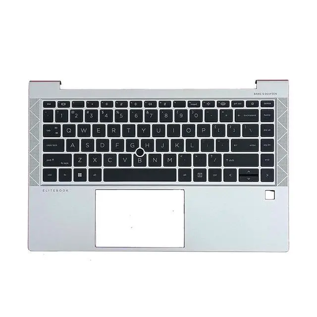 Alt view image 2 of 7 - M07089-001 M36310-001 Replacement for HP Elitebook 840 G8 Laptop Upper case Palmrest Assembly Part with Non-Backlit US Keyboard Silver