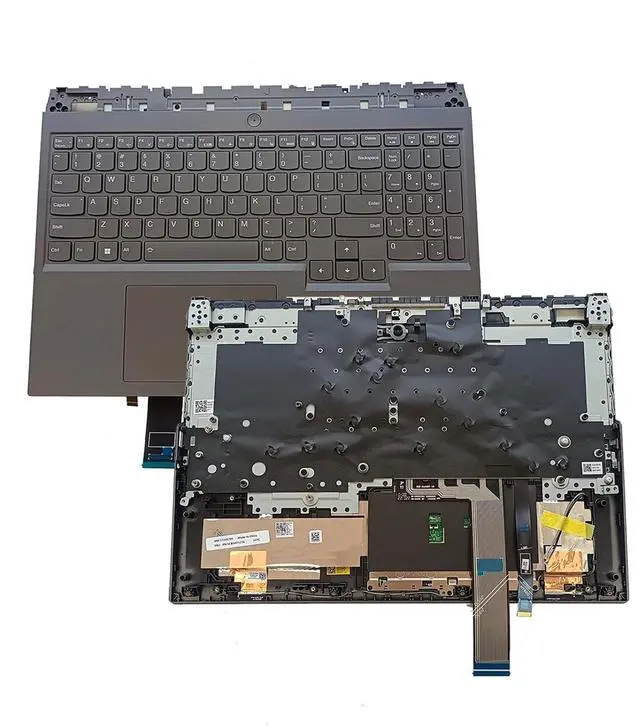 Main image of 5CB1H71212 5CB1H71276 5CB1H70903 5CB1H71040 Replacement for Lenovo Legion 5 Pro 16ARH7 SG AMD Laptop Upper Top Cover Case Palmrest RGB Keyboard Touchpad Assembly Part Gray