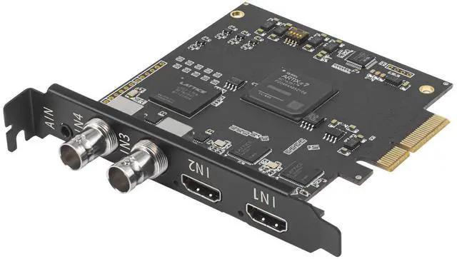 Main image of 4 Channel 3G SDI HDMI Video Capture PCIeX4 Card 1080p - Work in 4 Channel Simultaneously, Support Linux/Win11, Quad HDMI SDI PCIe Video Capture Card