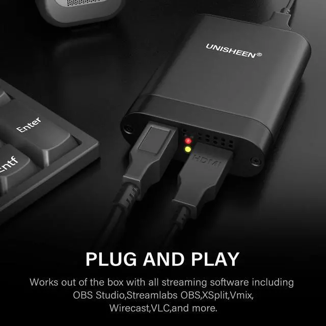 Alt view image 6 of 7 - USB 3.0 HDMI SDI Video Capture Card, Broadcast Game Live Stream, HDMI to USB 3.0 Dongle HD 1080P Live Streaming Video Game Grabber Converter Free Driver(UC3200HS)