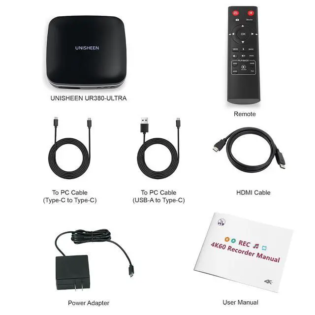Alt view image 6 of 7 - 4K60 Video Capture Box-Switchable Video Recorder,Compatible with Consoles, Cameras, Set-Top Boxes, PCs, 4K TVs, Projectors, Monitors