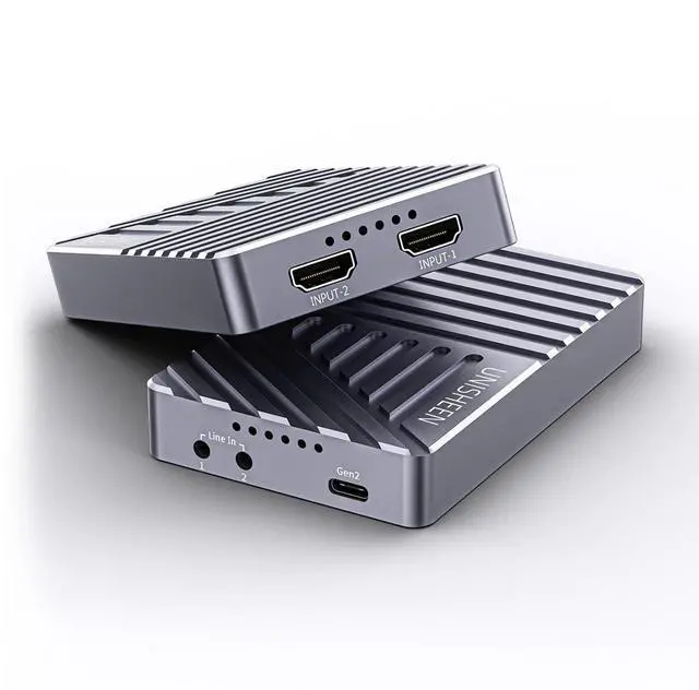 Main image of 2 Channel HDMI Video Capture Card,4K30 Input Video Broadcast Game Live Stream,HDMI to USB 3.1 Gen2 HD Live Streaming Video Grabber Converter Free Driver