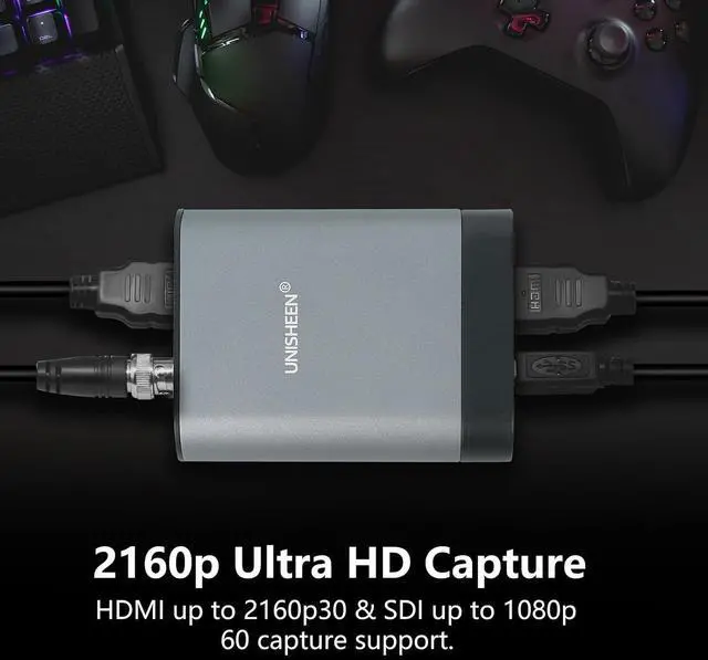 Alt view image 6 of 7 - 4k HDMI SDI Video Capture Card, 4K30 HDMI to USB 3.0 Capture Card for Streaming Work with Camera/Xbox/PS4/PS5/PC/OBS