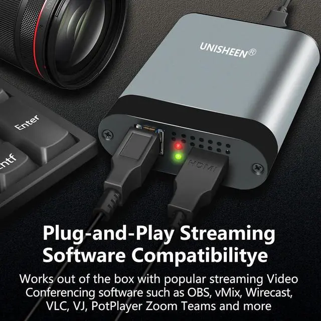 Alt view image 5 of 7 - 4k HDMI SDI Video Capture Card, 4K30 HDMI to USB 3.0 Capture Card for Streaming Work with Camera/Xbox/PS4/PS5/PC/OBS