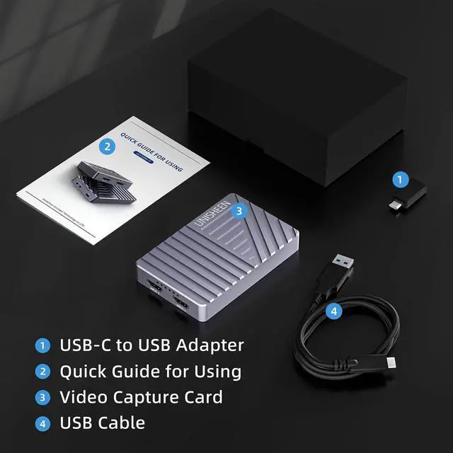 Alt view image 7 of 7 - 2 Channel HDMI Video Capture Card,4K30 Input Video Broadcast Game Live Stream,HDMI to USB 3.1 Gen2 HD Live Streaming Video Grabber Converter Free Driver