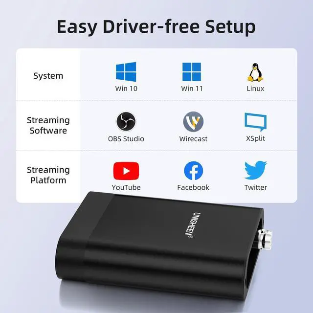 Alt view image 6 of 7 - SDI Video Capture Card-SDI to USB 3.0 1080P60 Video Capture Device for Game Streaming Video Recording for Windows, OSX (Mac),LinuxSupport Level B