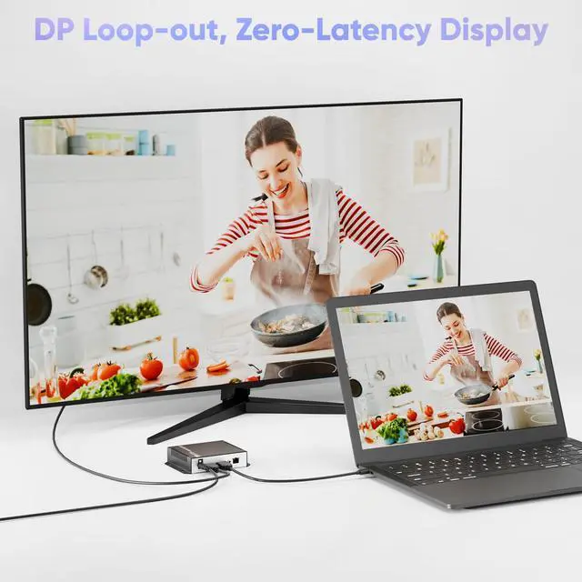 Alt view image 5 of 6 - 4K30 Display Port Video Streaming Encoder-Support UTP/SRT/RTSP/RTMPS/UDP/NVR,2160p30 Output,H.265/H.264 Live Broadcast on YouTube, Facebook, Wowza, Xtream Codes etc.