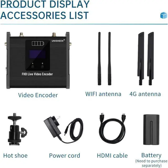 Alt view image 7 of 7 - 4G Video Encoder-H.264 & H.265 Low Latency Live Stream Transmitter for IP Broadcast WiFi Connectivity Ideal for Church Services,Education,Gaming,andSurgical Use (RTMP, RTMPS, SRT, RTSP)