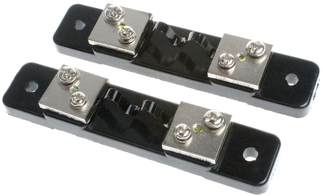 Alt view image 2 of 5 - 10 Amps 75mV Metal Shunt Resistor External Shunt for Current Ammeter Analog Panel Meter (Pack of 2)