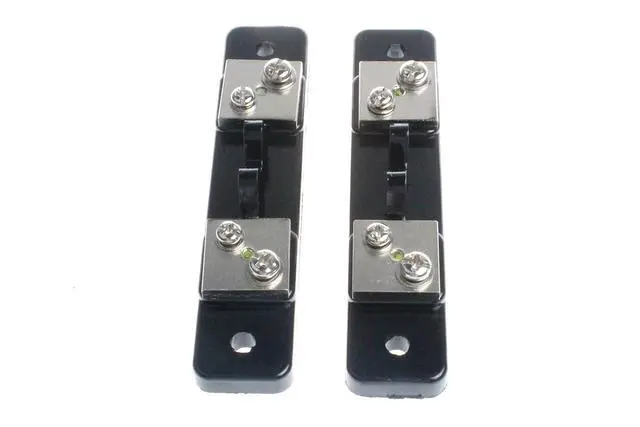 Alt view image 3 of 5 - 10 Amps 75mV Metal Shunt Resistor External Shunt for Current Ammeter Analog Panel Meter (Pack of 2)
