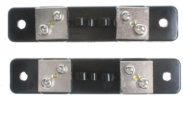 Alt view image 4 of 5 - 10 Amps 75mV Metal Shunt Resistor External Shunt for Current Ammeter Analog Panel Meter (Pack of 2)
