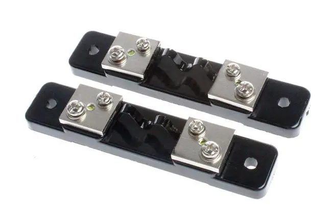 Alt view image 5 of 5 - 10 Amps 75mV Metal Shunt Resistor External Shunt for Current Ammeter Analog Panel Meter (Pack of 2)