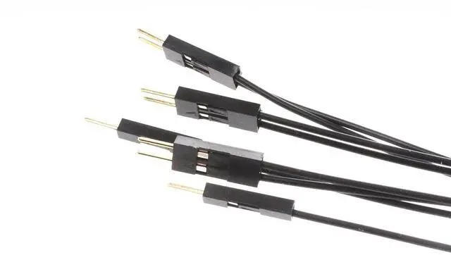 Alt view image 5 of 7 - Motherboard Extension Cable Set 22AWG Silver Plated Cable Gold-Plated Plug Power SW Power LED HDD LED Reset SW Four Kinds Extension for PC DIY (0.4 Meters, Black)