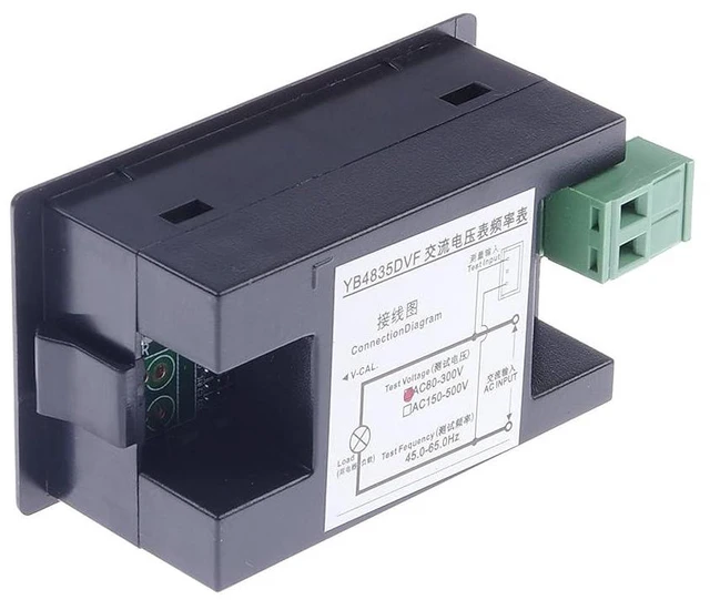 Alt view image 4 of 7 - Digital AC Voltmeter AC 80-300V Frequency Counter 45.0-65.0Hz LCD Display Voltage Frequency 2 in 1 Meter Tester