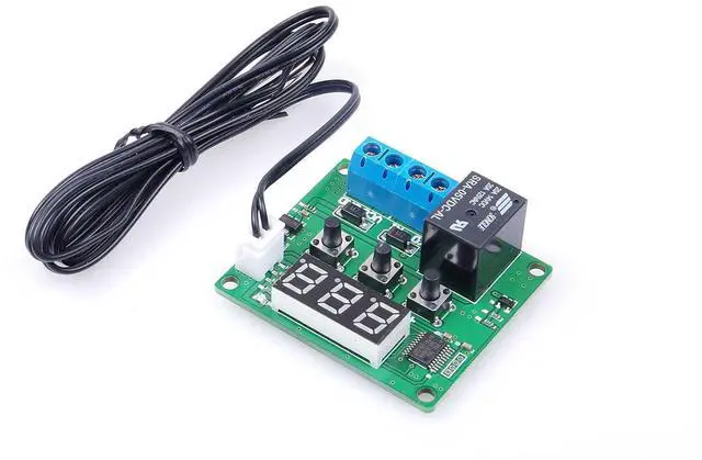 Alt view image 6 of 7 - Digital Temperature Controller Module -58 to +257 Temperature Control Switch NTC Waterproof Sensor Probe - Green LED Display Suitable for kinds of temperature control system (5V)