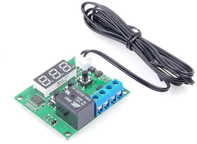 Alt view image 7 of 7 - Digital Temperature Controller Module -58 to +257 Temperature Control Switch NTC Waterproof Sensor Probe - Green LED Display Suitable for kinds of temperature control system (5V)
