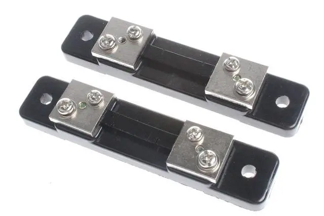 Alt view image 2 of 5 - 50 Amps 75mV Metal Shunt Resistor External Shunt for Current Ammeter Analog Panel Meter (Pack of 2)