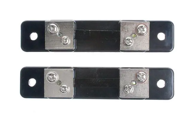 Alt view image 4 of 5 - 50 Amps 75mV Metal Shunt Resistor External Shunt for Current Ammeter Analog Panel Meter (Pack of 2)