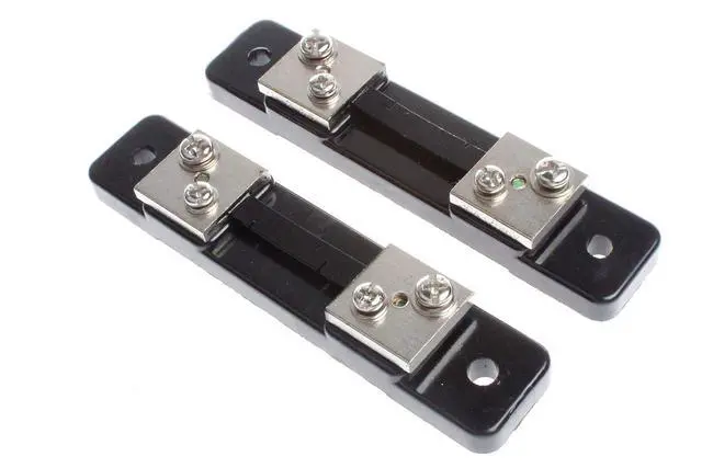 Alt view image 5 of 5 - 50 Amps 75mV Metal Shunt Resistor External Shunt for Current Ammeter Analog Panel Meter (Pack of 2)