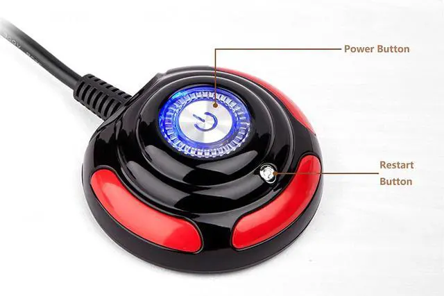 Alt view image 3 of 7 - Desktop Computer Case Motherboard Power Supply Reset HDD Button Switch Suitable for PC DIY - Length 1.6 Meters(5.25ft)